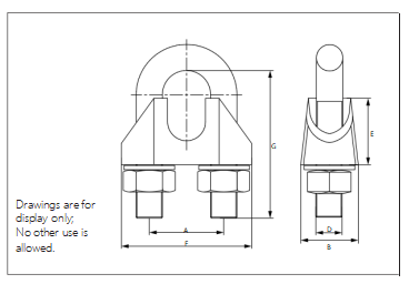 DIN 741 Wire Rope Clip DIN 741 Wire Rope Clip
