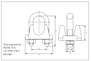 US Type Wire Rope Clip US Type Wire Rope Clip