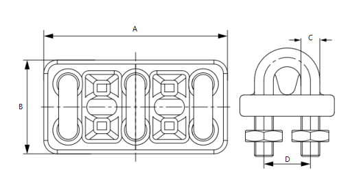 Triple Wire Rope Clip Triple Wire Rope Clip