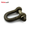 Forged Galvanized BS 3032 Large Dee Shackle 