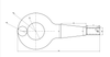 M32 Bolt-On Shank Mounted Ring Drawbar Eye