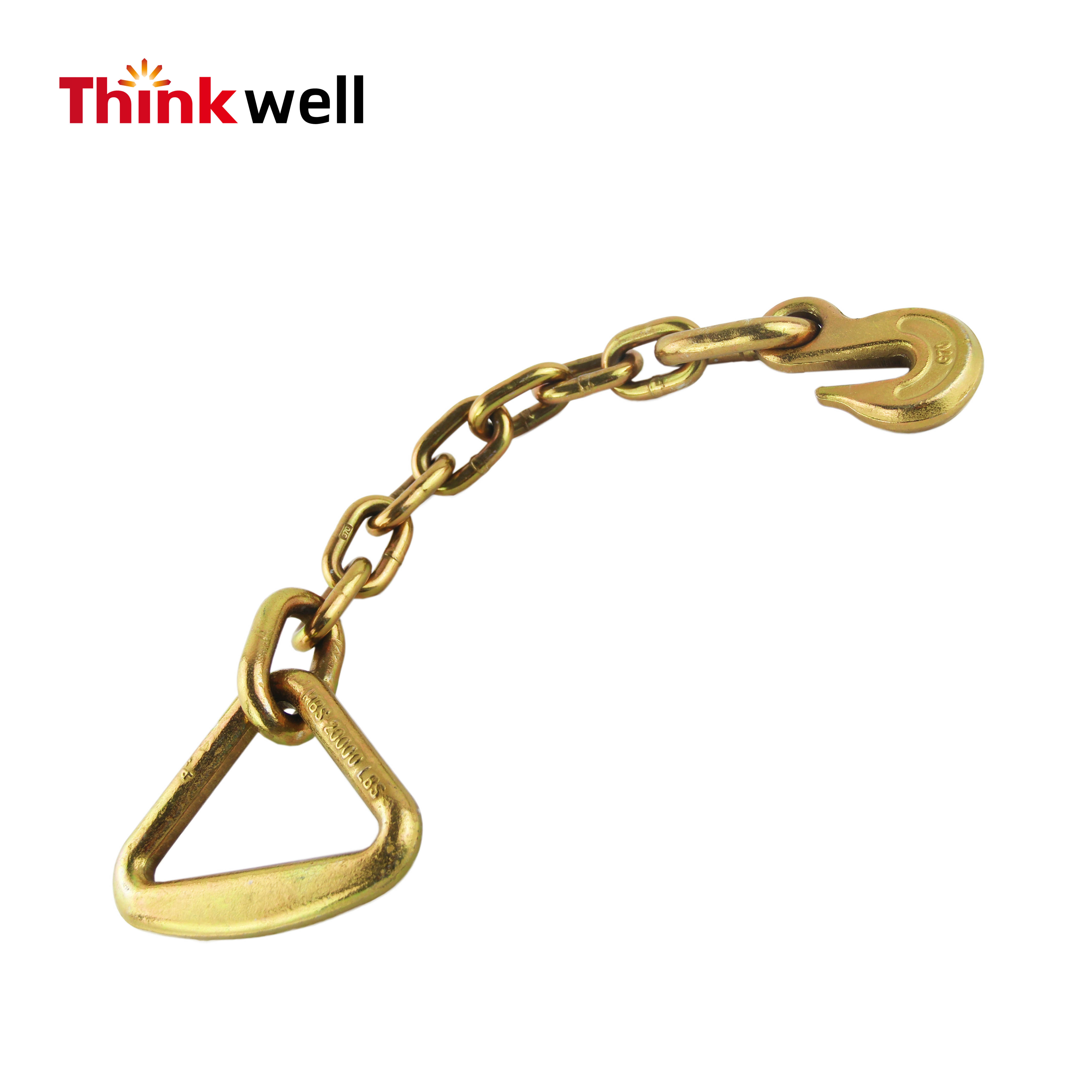 Grade 70 Triangle Ring Chain Sling with Eye Grab Hook