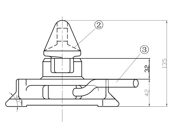 bottom twistlock drawing