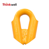 Heavy Duty Powder Coated Synthetic Rope Thimble with Gusset