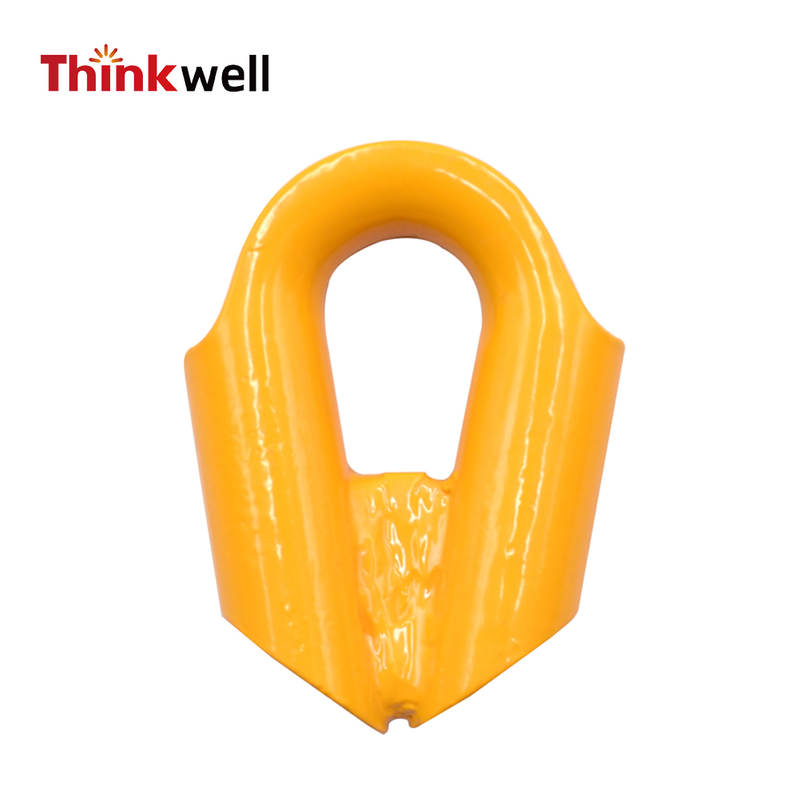 Heavy Duty Powder Coated Synthetic Rope Thimble with Gusset