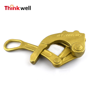 High Quality Useful Gold Color Zinc Plating Wire Rope Grip