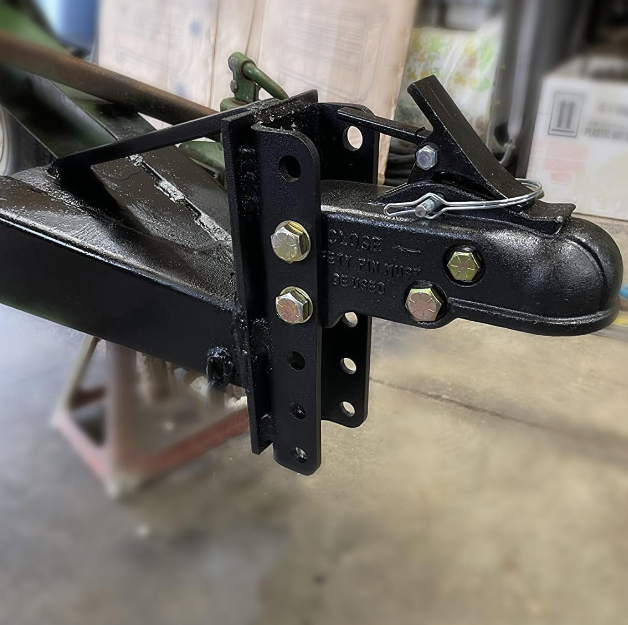 2-5/16'' Hitch Ball 15000LBS Capacity Heavy Duty Adjustable Trailer Coupler for Towing RV, Boat, Camper