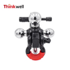 Triler Hitch Tri Ball Mount with 360 Swivel Tow Shackle