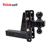 Dual Ball Trailer Adjustable Hitch Ball Mount 