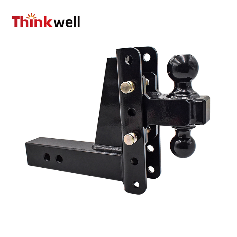 Dual Ball Trailer Adjustable Hitch Ball Mount 