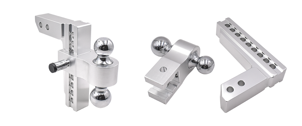 aluminum adjustable hitch ball mount