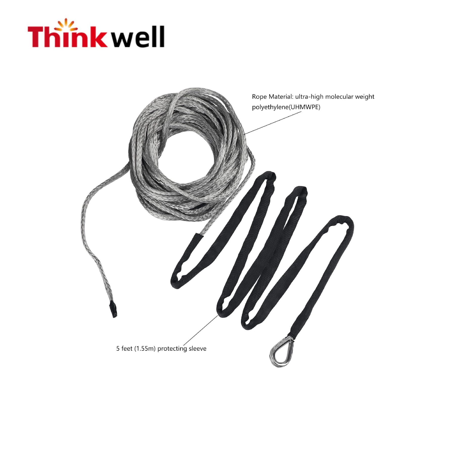Off-road Winch Accessories Synthetic Winch Ropes