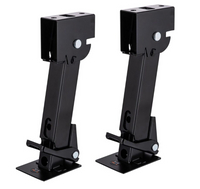 Pair of 1000 LB Trailer Stabilizer Adjustable Telescoping Swing Down Jack 11.5