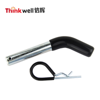 Heavy Duty Rubber Coated Trailer Hitch Pin with Clip