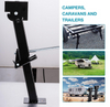 Pair of 1000 LB Trailer Stabilizer Adjustable Telescoping Swing Down Jack 11.5
