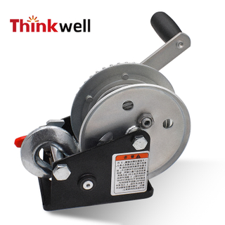Hand Winch with Polyester Strap and Hook 