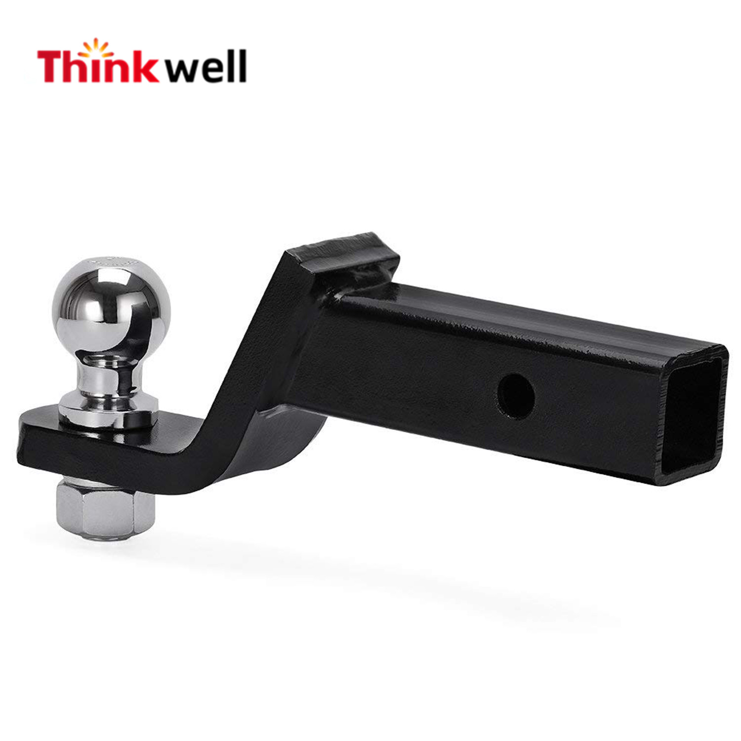 Black Painted 2" Hitch Ball Mount