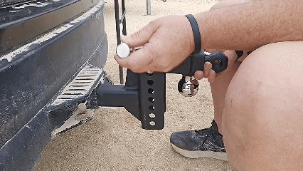 adjustable hitch ball mount