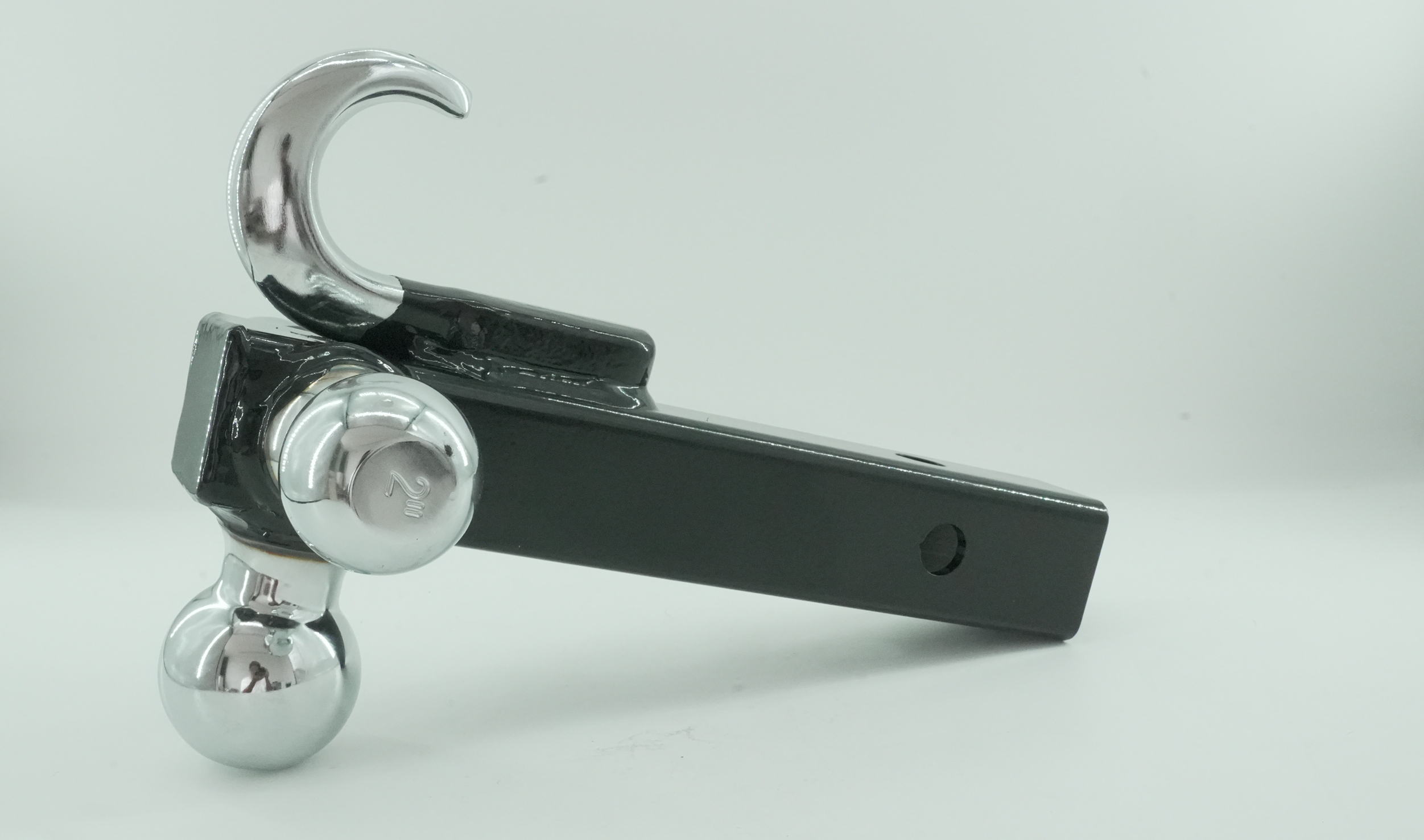 three-ball with hook hitch mount