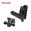 Dual Ball Trailer Adjustable Hitch Ball Mount 
