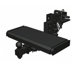 Multifunctional retractable hitch step