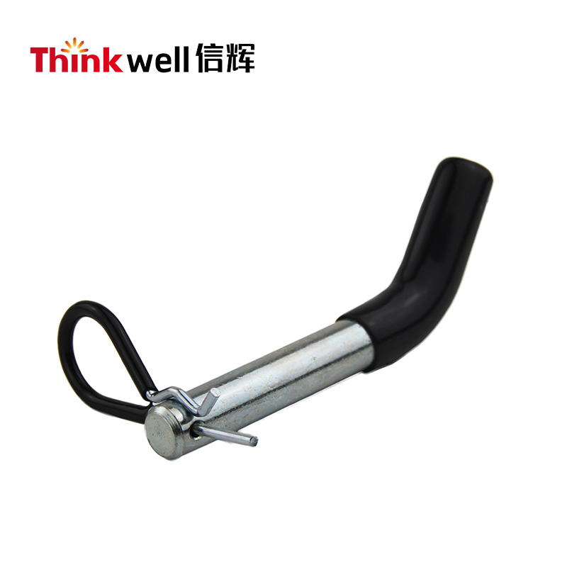 Heavy Duty Rubber Coated Trailer Hitch Pin with Clip