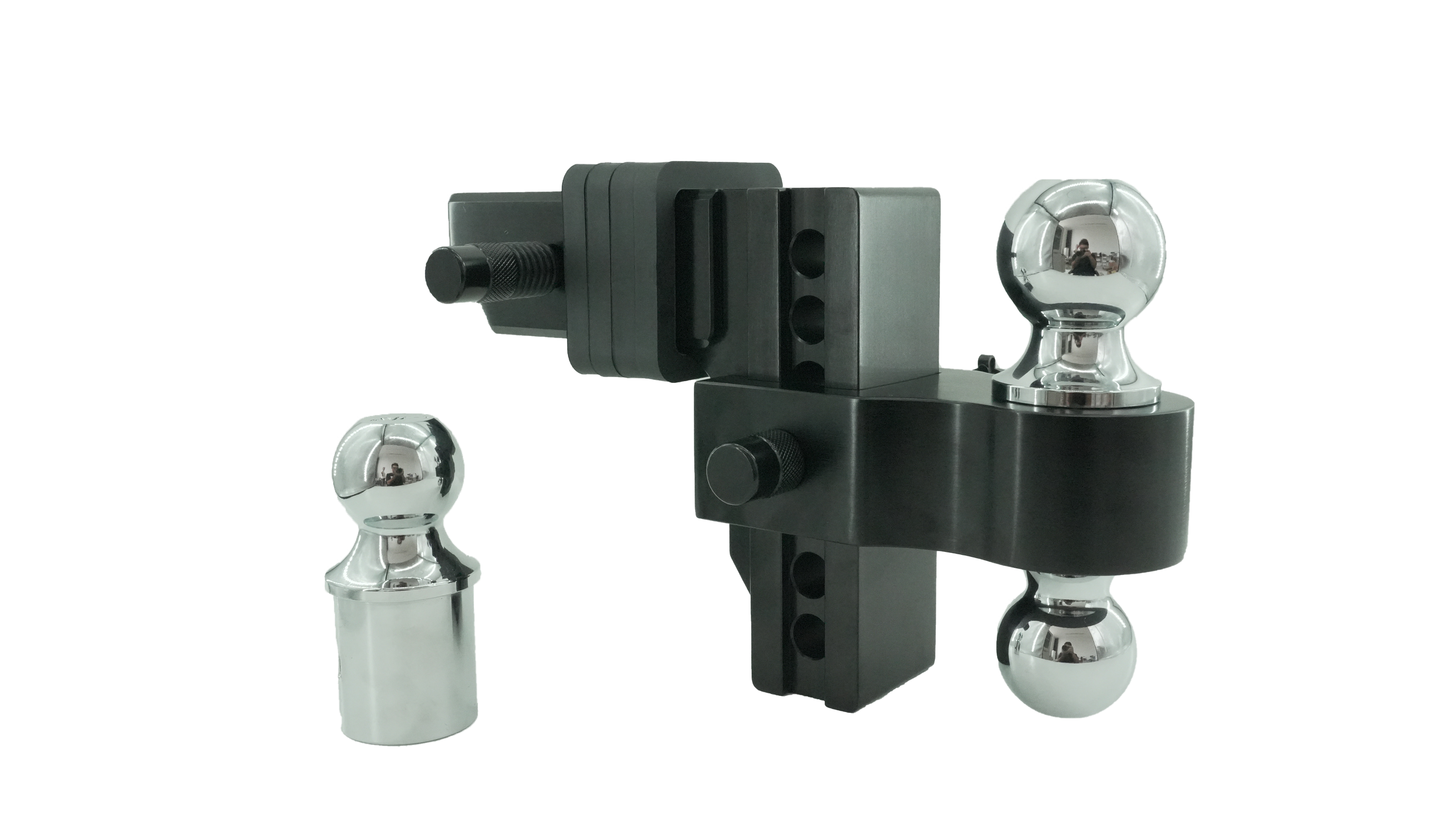 aluminum adjustable hitch ball mount