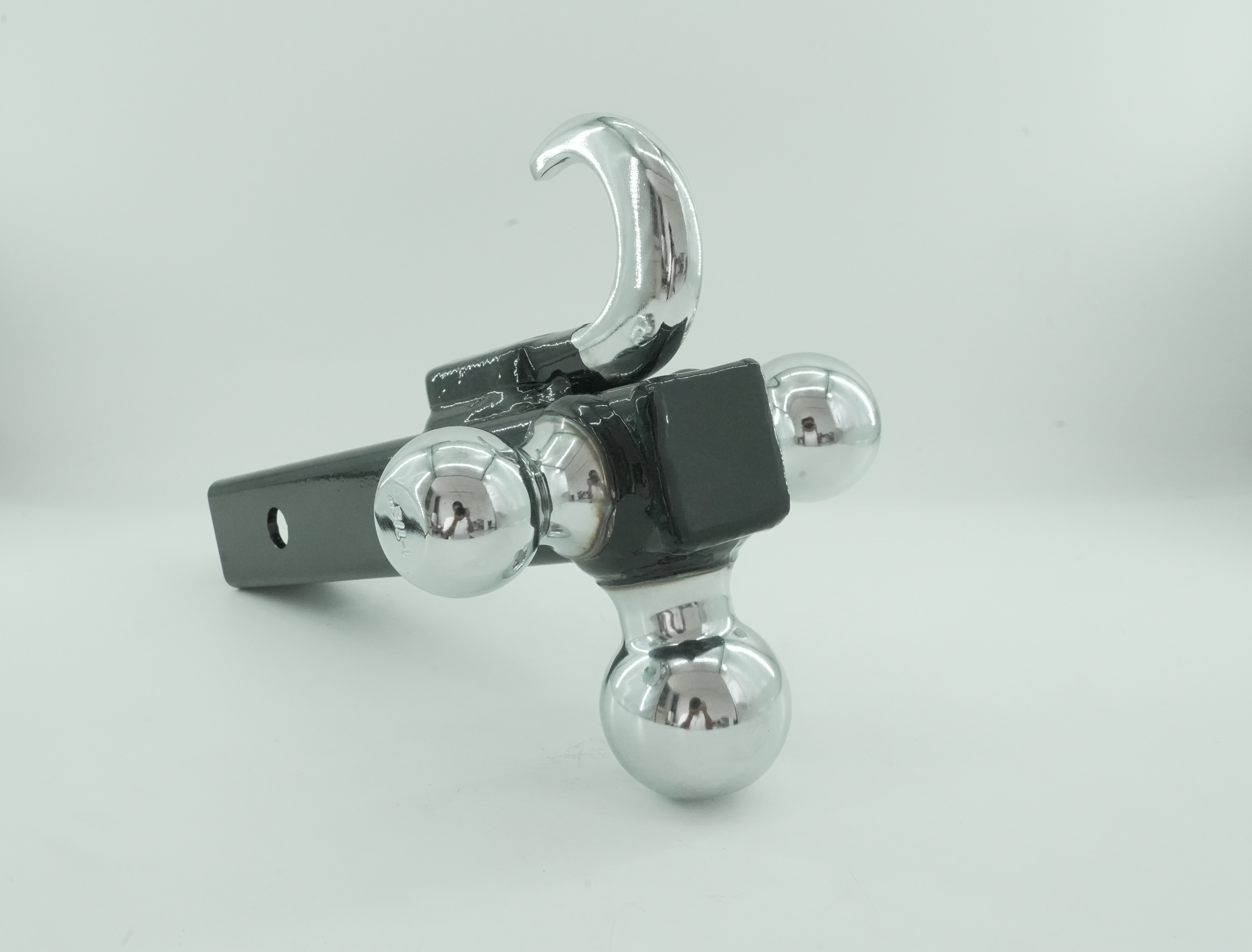 three-ball with hook hitch mount