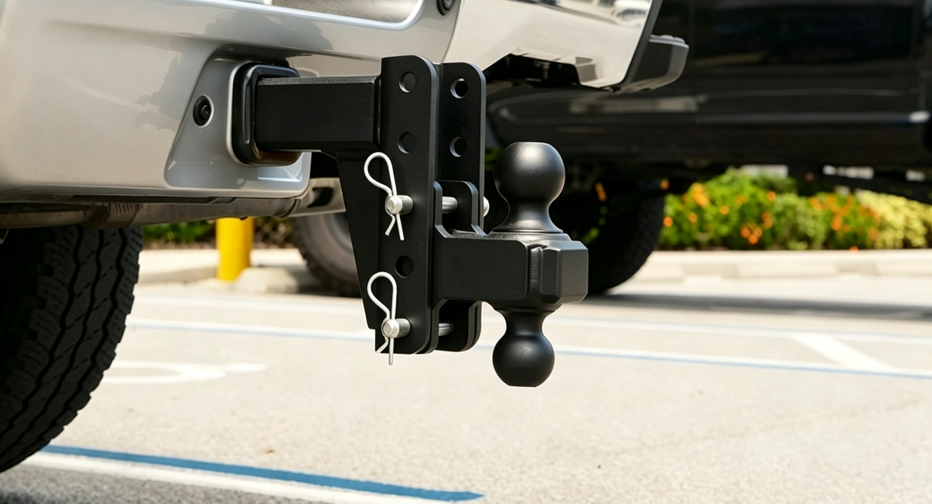 Dual Ball Trailer Adjustable Hitch Ball Mount