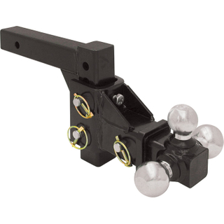 Tri Ball Trailer Hitch Ball Mount with 3 Pin