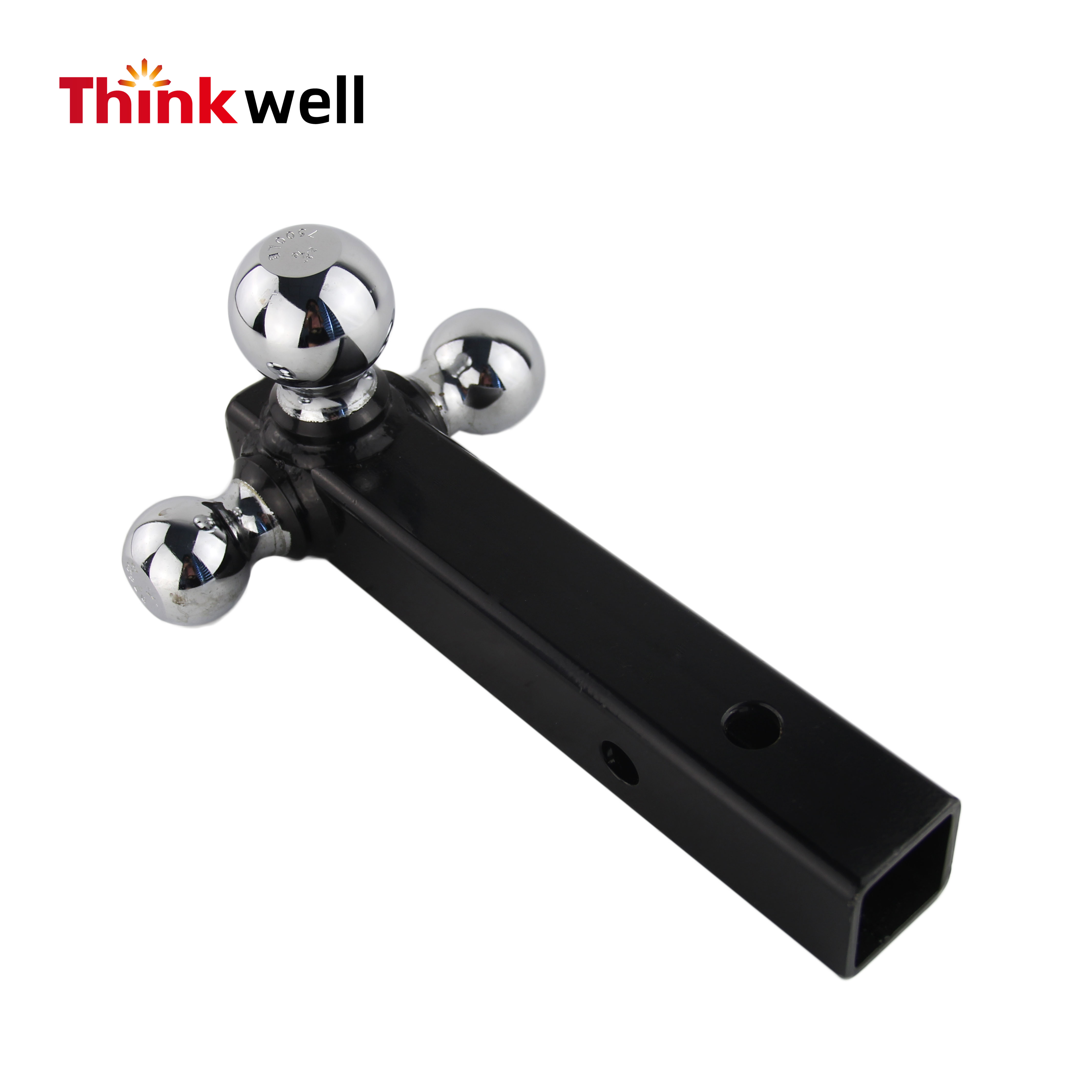 Trailer Hitch Tri-Ball Mount With Hook