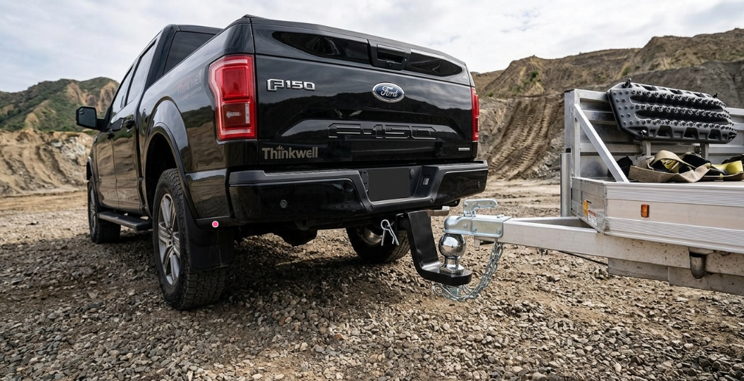 Trailer Ball Mount with Hitch Ball