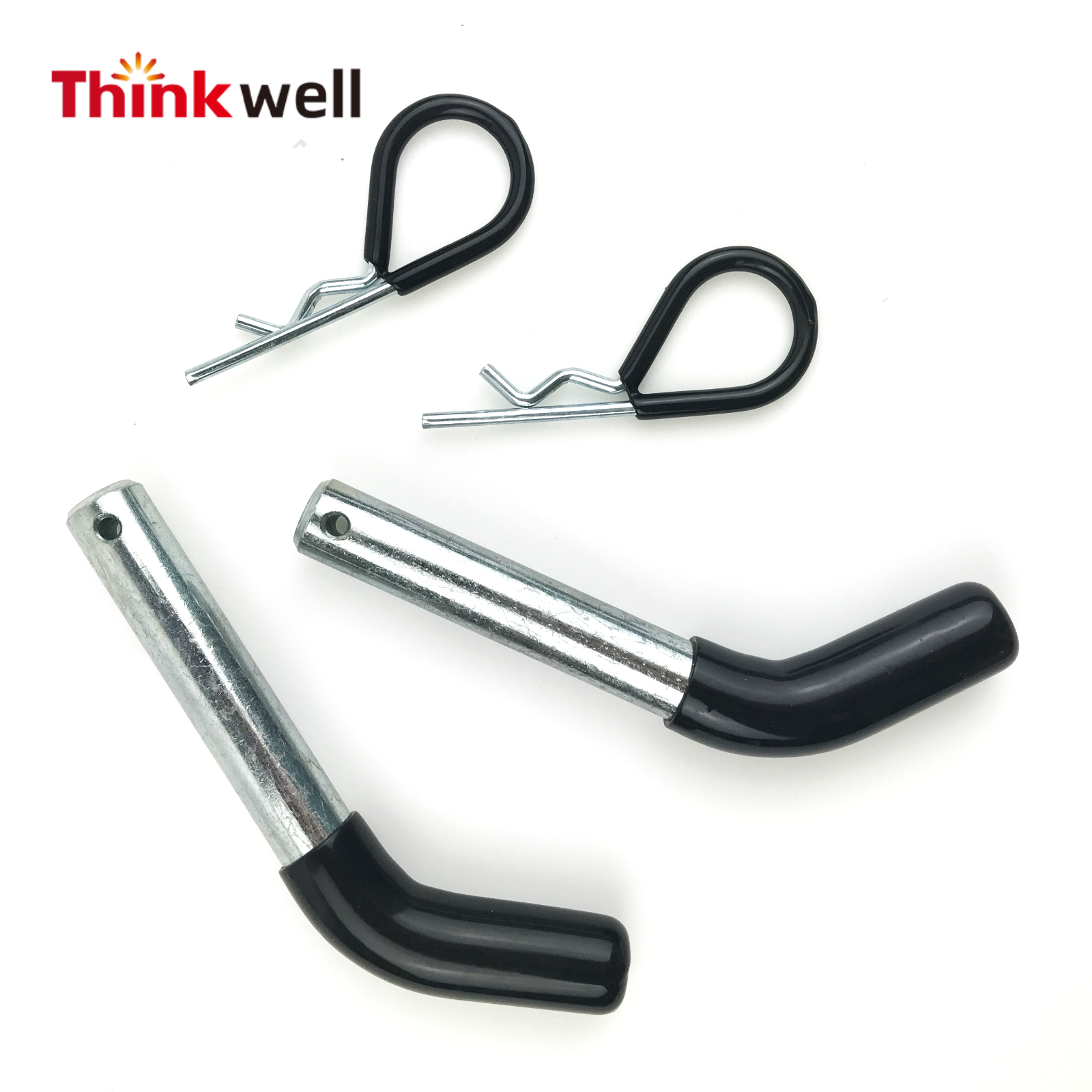 Heavy Duty Rubber Coated Trailer Hitch Pin with Clip