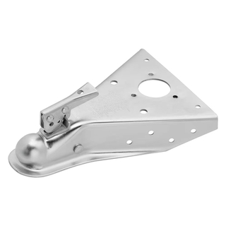 A-Frame Trailer Coupler With 2" Ball Size Capacity 5000lbs Camper Class III With Gloss Black Powder Coat for Towing RV Boat