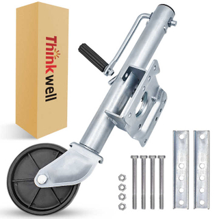 70148 10" Lift Swing Back Trailer Jack with Single Wheel - 1000 Lbs Capacity Jack