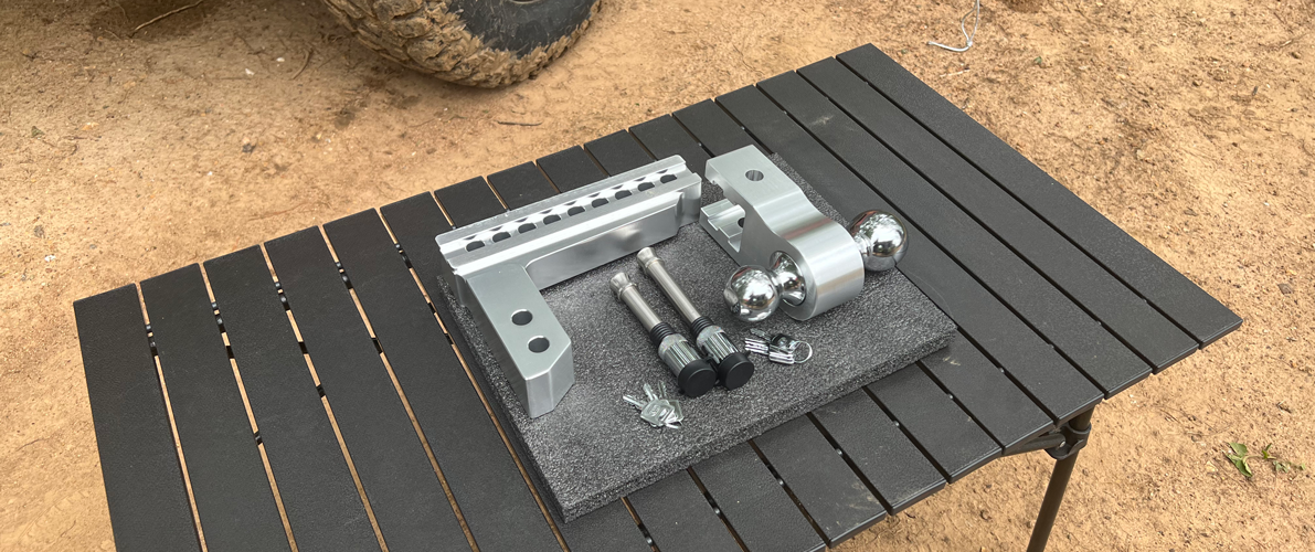 aluminum adjustable hitch ball mount