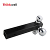 Trailer Hitch Tri-Ball Mount With Hook
