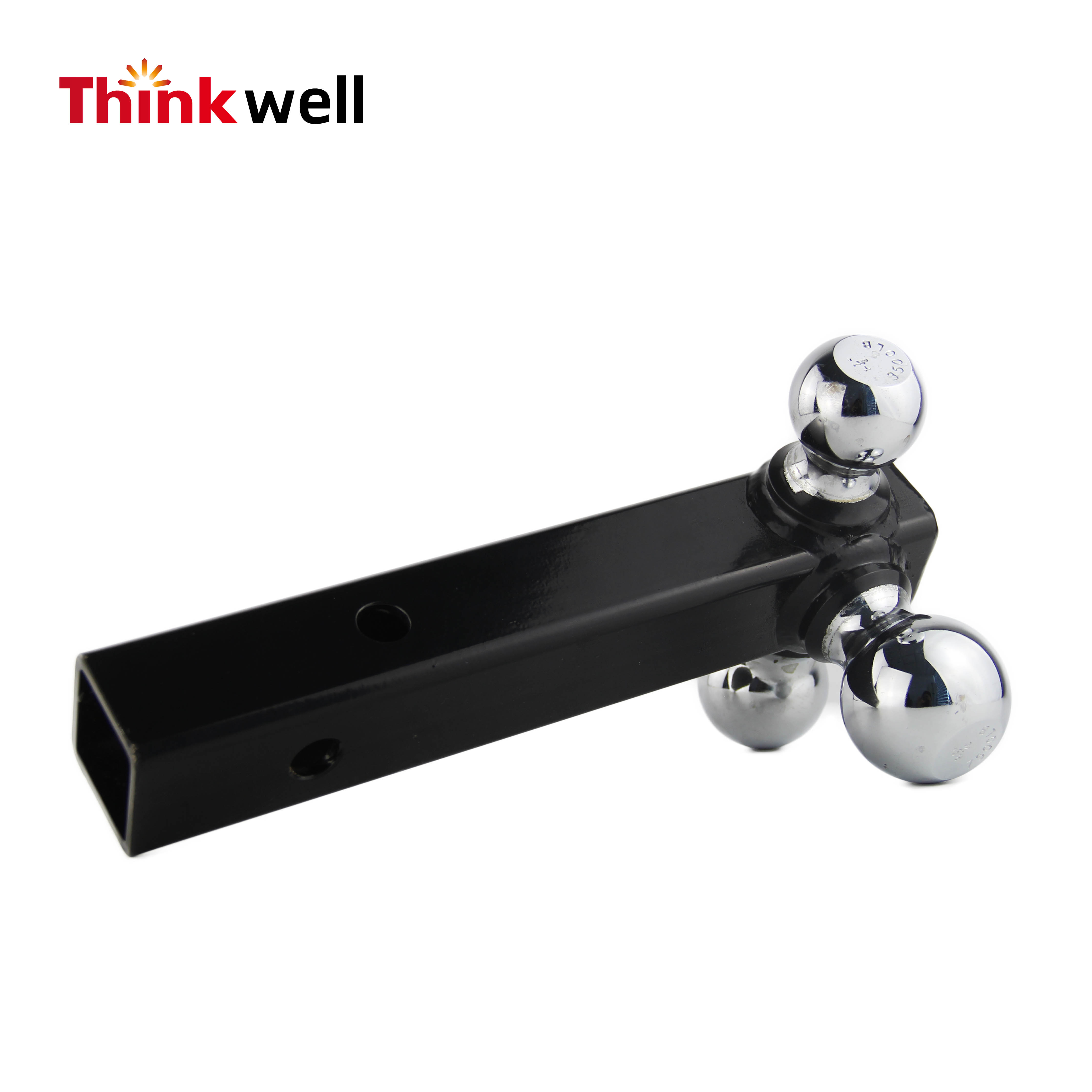 Trailer Hitch Tri-Ball Mount With Hook