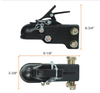 2-5/16'' Hitch Ball 15000LBS Capacity Heavy Duty Adjustable Trailer Coupler for Towing RV, Boat, Camper